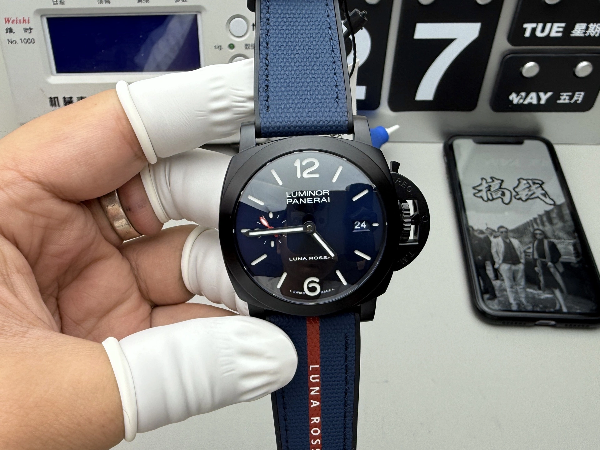 Reliable CBD Factory Panerai Luminor Quaranta Luna Rossa 40mm PAM01408 1:1 Super Clone – DDP.900 Movement 383